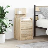 vidaXL Noćni ormarići s 2 ladice 2 kom sonoma hrast 38x34x80 cm Cijene
