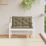  Jastuci za vrtnu klupu 2 kom smeđesivi 100x50x7 cm tkanina | shoptok.hr