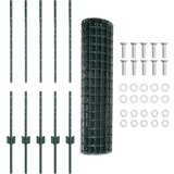 Euro ograda s postom 10 x 1 m Čelik premazan PVC-om Zelena | Eponuda.com