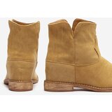Resti Cowboy boots on an indoor wedge in camel Bluestone - Footwear 1 | shoptok.hr