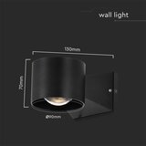  LED spoljašnje zidno svetlo LED/5W/230V 4000K IP65 crna | Eponuda.com