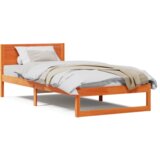  Konstrukcija postelje Rjava 75 x 190 cm Trden borov les, (5000023108) | Shoptok.si