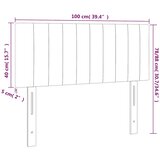  LED uzglavlje tamnoplavo 100x5x78/88 cm baršunasto | shoptok.hr