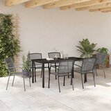 Vrtni set za objed 7 pcs Antracit Čelik s prahom premazan | Eponuda.ba