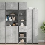 vidaXL Uski ormarić za pohranu boja betona 45 x 42,5 x 225 cm drveni | shoptok.hr