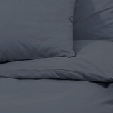  Set posteljine za poplun antracit 140 x 200 cm pamučni | shoptok.hr