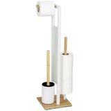 Wenko 26214100 - WC komplet RIVALTA 18x70 cm braon/bela | Eponuda.com