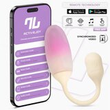INTOYOU App Series NexEgg Vibrating Egg Double Silicone Layer App Beige-Pink Cene