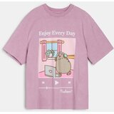 Sinsay Pamučna oversize majica s printom Pusheen the Cat | shoptok.hr