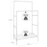  Samostojeći stalak za kapute LINEA, bela | Eponuda.com
