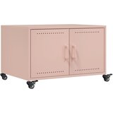 Maison Chic Klubska mizica - kavna mizica - Nizka mizica roza 68x50x43,5 cm jeklo, (21753376) Cene