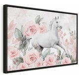  Slika - Gallop Among the Roses (1 Part) Wide 90x60 U crnom drvenom okviru | shoptok.hr