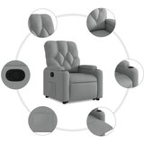 Naslonjač na podizanje od tkanine svjetlosivi | Eponuda.com