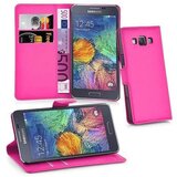 Cadorabo Ohišje, združljivo z Samsung Galaxy A7 2015 v vroča rožnata - Zaščitni ovitek z magnetnim zapiranjem, stoječo funkcijo in režo za kartice, (20557642) | Shoptok.si