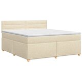 Boxspring krevet s madracem Krem 160 x 200 cm Tkanina - Krem 160 x 200 cm Dizajn linija | shoptok.hr
