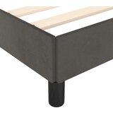  Posteljni okvir z vzglavjem temno siv 160x200 cm žamet, (20788032) | Shoptok.si