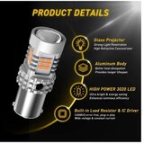 Auxito LED sijalice BA15S žute (amber) set od 2 komada BA15S-5KG26-Y2 | ePonuda.com