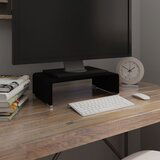 The Living Store Stojalo za TV / ekran stekleno črno 40x25x11 cm - TV Stojalo, (21376834) Cene
