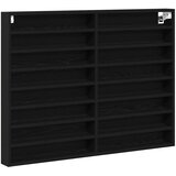  Vitrina crna 100x8,5x75 cm konstruirano drvo | shoptok.hr