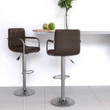 Furnova Barski stolčki 2 kosa rjavo umetno usnje, (22056040) | Shoptok.si