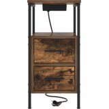 vidaXL Noćni ormar Dimljeni hrast 30 x 48 x 61 cm Konstruirano drvo | shoptok.hr