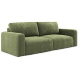 Makamii Zelena raztegljiva/s prostorom za shranjevanje sedežna garnitura iz šenilje 252 cm Kona – | Shoptok.si