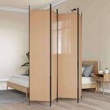  4-panelni pregradni zid Bež 200 x 220 cm Tkanina - Bež 200 x 220 cm | shoptok.hr
