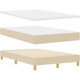 vidaXL Box spring krevet s madracem Krema 120 x 190 cm tkanina | shoptok.hr