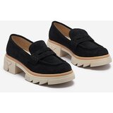 Resti Black women's openwork moccasins on a solid sole Ejina - Footwear | shoptok.hr