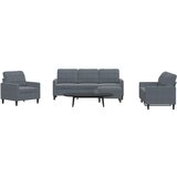 vidaXL 4-dijelni set sofa s jastucima tamnosivi baršunasti | shoptok.hr