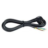 Prikljucni kabl 16 A 250 V 3500 W, crni, 3m H05VV-F 3G2,5
