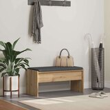  Haldna klop z blazino Umetni hrast 83 x 38 x 40 cm, (5000155698) | Shoptok.si