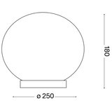 Ideal Lux LED stona lampa CANDY 1xG9/3W/230V prečnika 25 cm bela | Eponuda.com