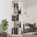 vidaXL Ormarić za knjige / pregrada bijeli 51x25x163,5 cm od borovine | shoptok.hr