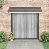 Nadstrešnica za vrata crna 240 x 100 cm PC | shoptok.hr