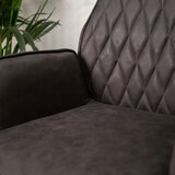 MID.YOU VRTLJIVI STOL kovina, tekstil antracit | Shoptok.si