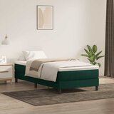 Box Spring krevet s madracem tamnozeleni 80x220 cm baršun | shoptok.hr