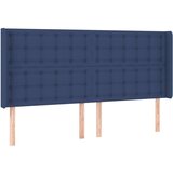  Uzglavlje plavo 163 x 16 x 118/128 cm od tkanine | shoptok.hr