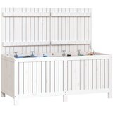  Vrtna kutija za pohranu bijela 147x68x64 cm od masivne borovine | shoptok.hr