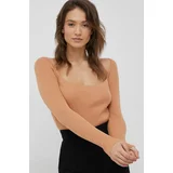Calvin Klein Pulover s dodatkom vune za žene, boja: narančasta,