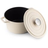 Rosmarino Lonac od lijevanog željeza s poklopcem Blacksmith’s 1,8 l - 20 cm, bež | shoptok.hr