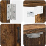 Kabinet za mete UTRECHT Dimljeni hrast 52,5 x 10,5 x 53,5 cm | shoptok.hr