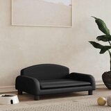  Krevet za pse crni 70 x 45 x 30 cm od umjetne kože | shoptok.hr