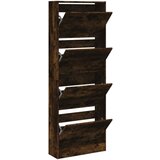 Furnova Omarica za čevlje dimljeni hrast 60x21x163,5 cm inženirski les, (21954608) | Shoptok.si