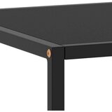 vidaXL stolić za kavu crni s crnim staklom 100 x 50 x 35 cm | shoptok.hr