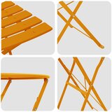  Sklopivi bistro set 3 pcs Gorušica Čelik | shoptok.hr