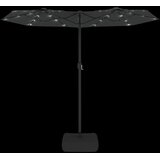  Dvostruki vrtni suncobran s LED svjetlima antracit 316 x 145 cm | shoptok.hr