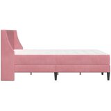  Okvir kreveta s madracem Ružičasta 120 x 190 cm Baršun | shoptok.hr