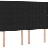  LED krevet za pohranu s madracem Crna 140 x 200 cm Baršun | shoptok.hr