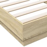  Okvir za krevet s LED svjetlima boja hrasta sonome 100 x 200 cm | shoptok.hr